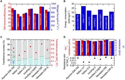 Ammonia concentration and recovery in an up-scaled electrochemical cell through screening of cation exchange membrane